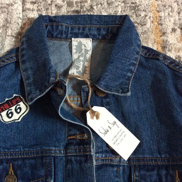 Anthropologie PATCHWORK DENIM JACKET! SIZE S - Picture 2 of 8